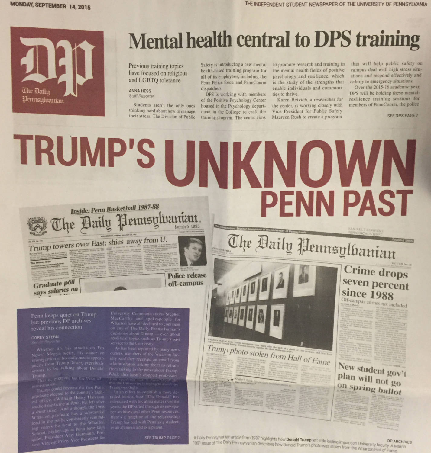 Donald Trump College Years